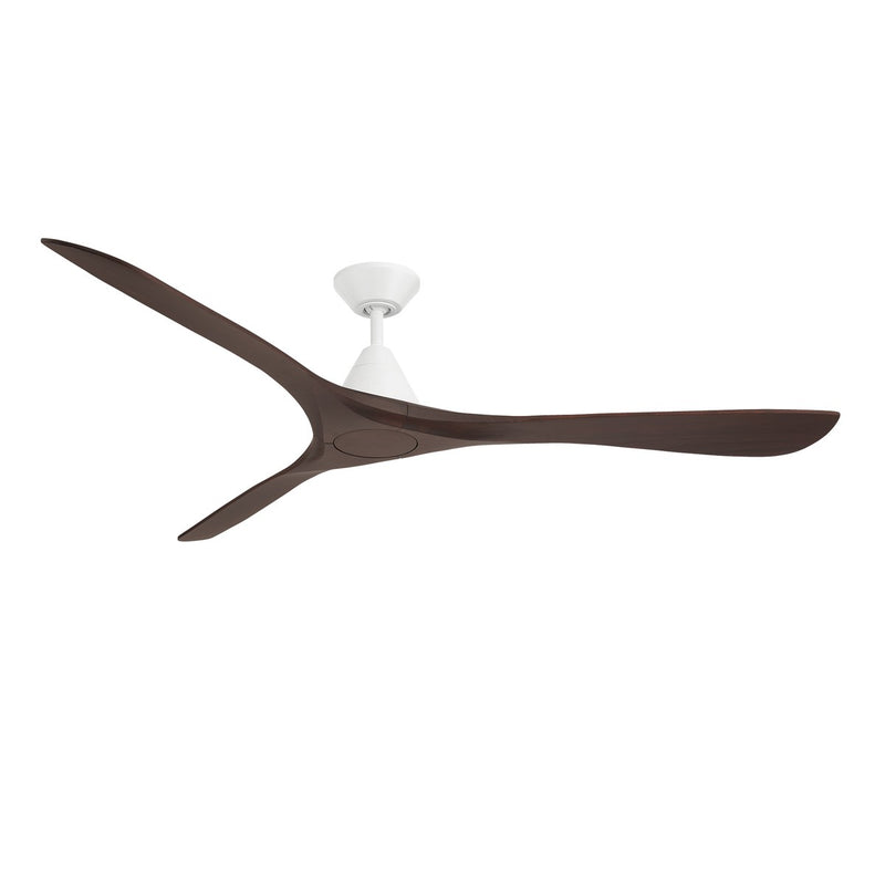 Modern Forms Fans - FR-D2504-72-MW/DW - 72"Ceiling Fan - Carve - Matte White/Dark Walnut