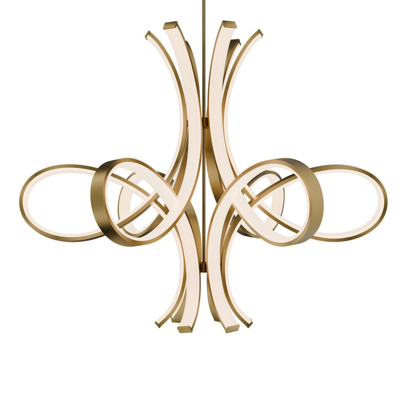 Modern Forms - PD-90556-AB - LED Pendant - Fleur De Lis - Aged Brass