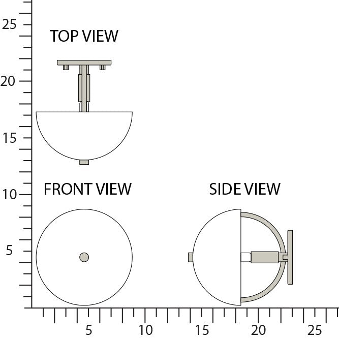 Robert Abbey - P604WHT - One Light Wall Sconce - Mavisten Edition Copernica - Pewter w/White Painted Metal