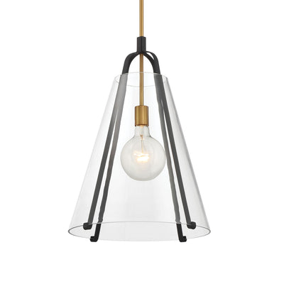 Minka-Lavery - 131-782 - One Light Pendant - Paxos - Legacy Brass & Sand Coal
