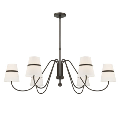 Minka-Lavery - 3736-872 - Six Light Chandelier - Althia - Textured Dark Bronze