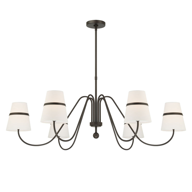 Minka-Lavery - 3736-872 - Six Light Chandelier - Althia - Textured Dark Bronze