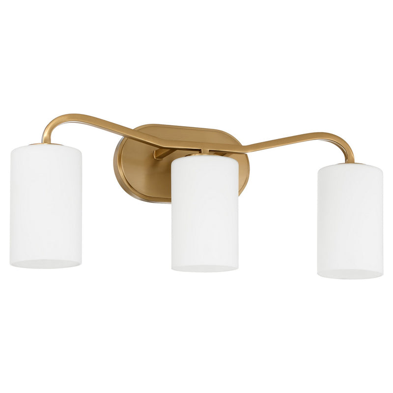 Quorum - 5307-3-47 - Three Light Vanity - Rutherford - Brushed Brass