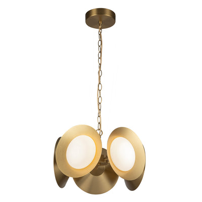 Kuzco Lighting - CH77916-BG/OP-UNV - LED Chandelier - Cleo - Brushed Gold/Opal Glass