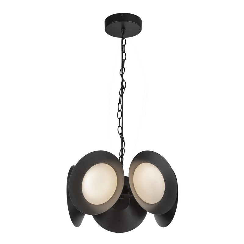 Kuzco Lighting - CH77916-BK/OP-UNV - LED Chandelier - Cleo - Black/Opal Glass