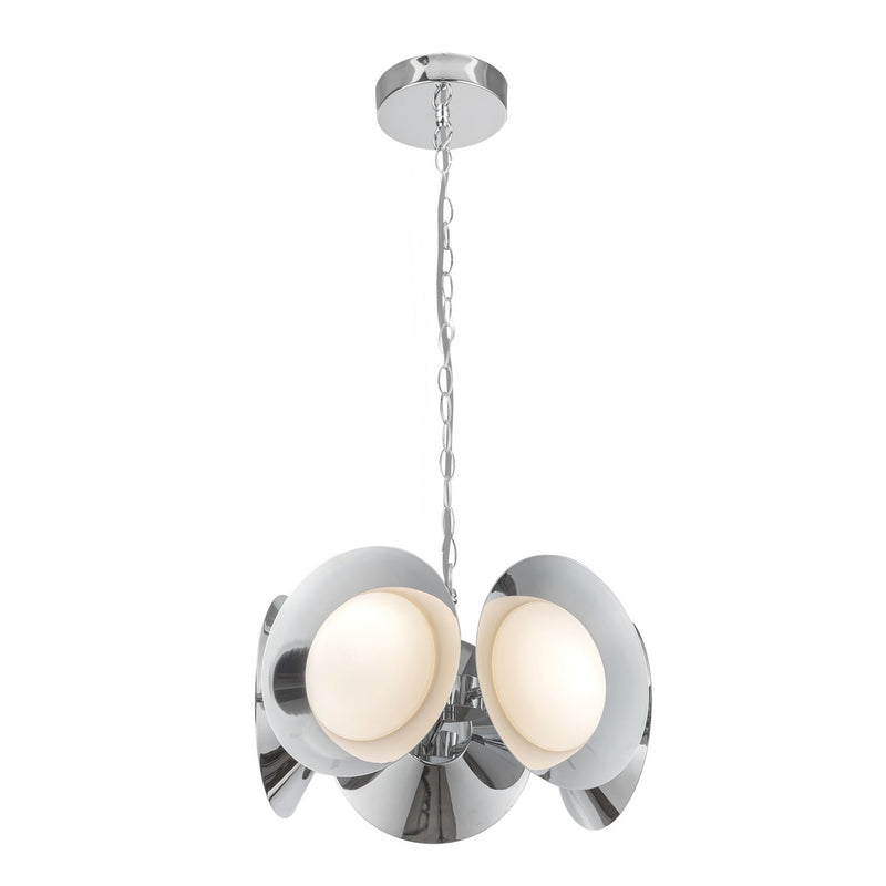 Kuzco Lighting - CH77916-CH/OP-UNV - LED Chandelier - Cleo - Chrome/Opal Glass