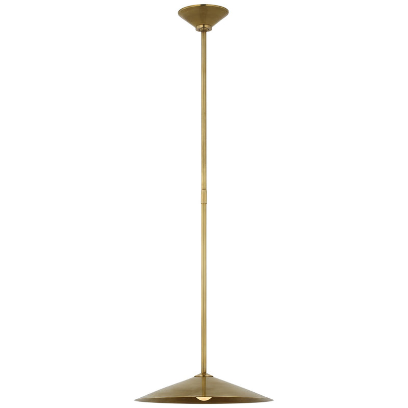 Visual Comfort Signature - AL 5030HAB-HAB - LED Pendant - Ponce - Hand-Rubbed Antique Brass