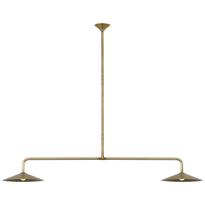 Visual Comfort Signature - AL 5035HAB-HAB - LED Pendant - Ponce - Hand-Rubbed Antique Brass