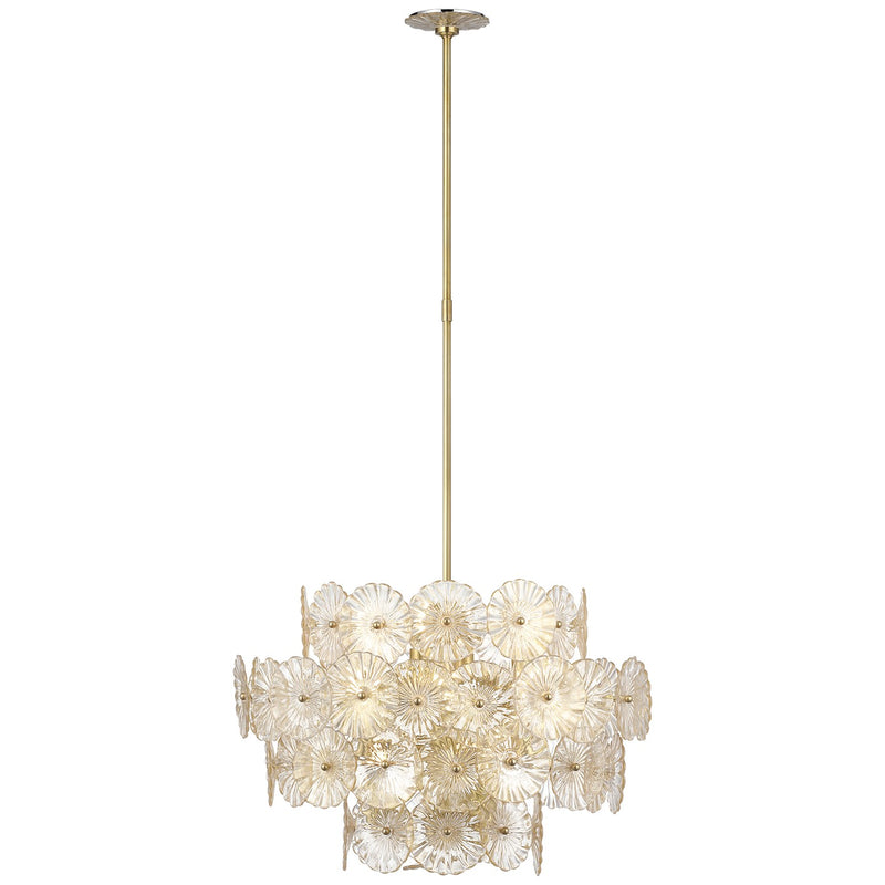 Visual Comfort Signature - JN 5035HAB-GF - LED Chandelier - Gianna - Hand-Rubbed Antique Brass