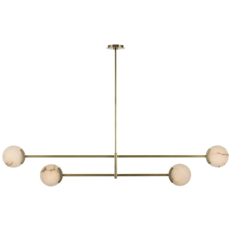 Visual Comfort Signature - KW 5608AB-ALB - LED Chandelier - Melange - Antique-Burnished Brass