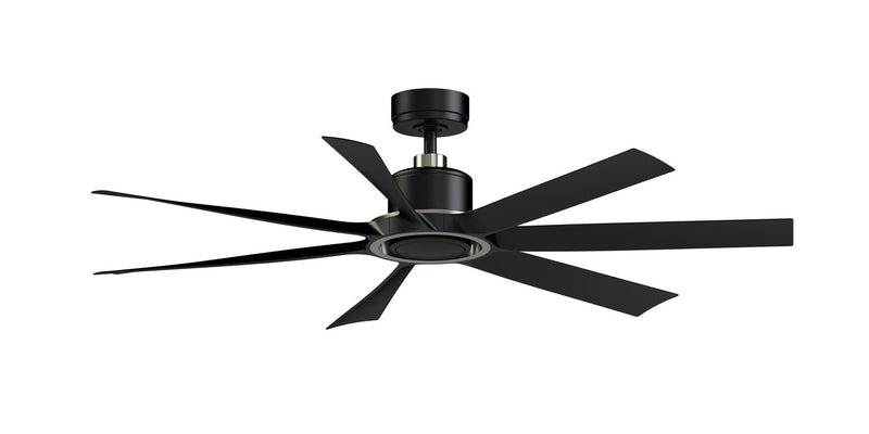 Fanimation - FPD7060BLBN - 60"Ceiling Fan - Lenzi - Black w/Brushed Nickel