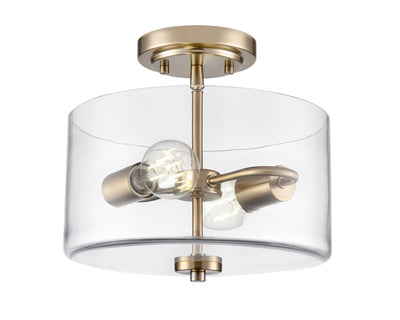 Millennium - 2710-MG - Two Light Semi-Flush Mount - Verlana - Modern Gold