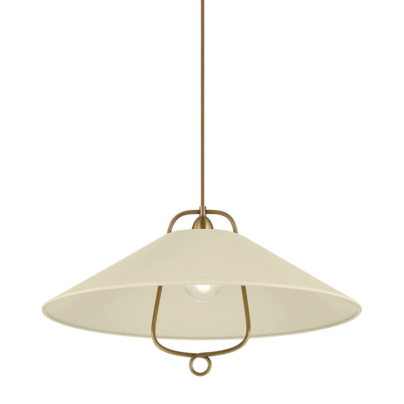 Hudson Valley - CB8624-HB/SSD - One Light Pendant - Pawley - Historic Bronze/Soft Sand