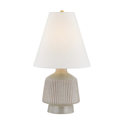 Hudson Valley - CBL5128-AGB/CCN - One Light Table Lamp - King - Aged Brass/Ceramic Coccon