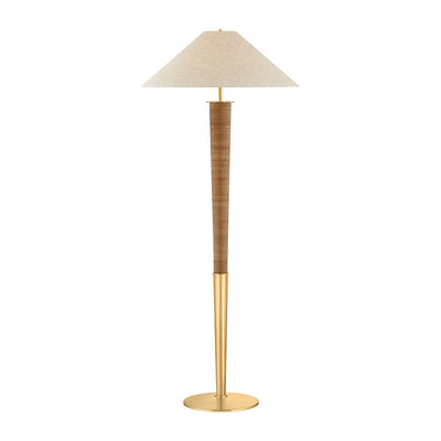 Hudson Valley - CBL6524-AGB - One Light Floor Lamp - Bohicket - Aged Brass