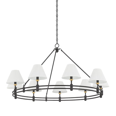 Hudson Valley - MDS1801-AGB/DB - Nine Light Chandelier - Howard - Aged Brass/Distressed Bronze