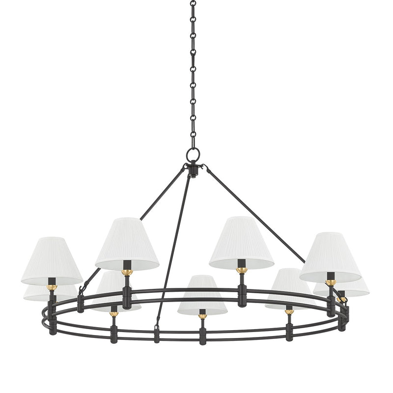 Hudson Valley - MDS1801-AGB/DB - Nine Light Chandelier - Howard - Aged Brass/Distressed Bronze