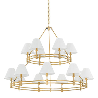 Hudson Valley - MDS1802-AGB - 15 Light Chandelier - Howard - Aged Brass