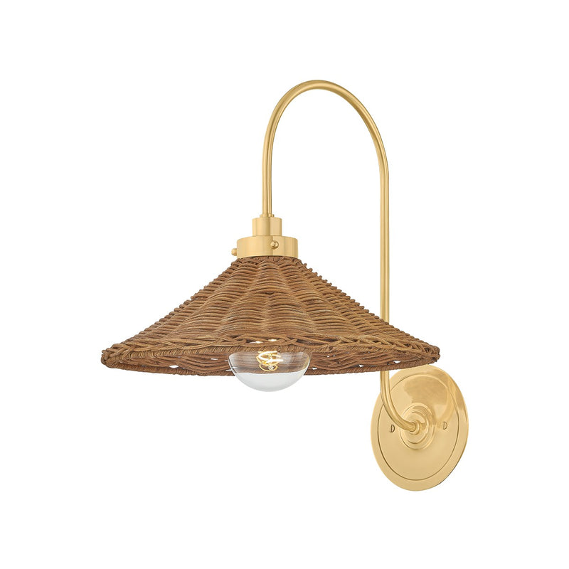 Hudson Valley - MDS2100-AGB - One Light Wall Sconce - Kensington - Aged Brass