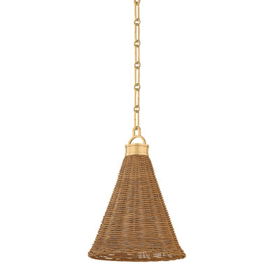 Hudson Valley - MDS2101-AGB - One Light Pendant - Kensington - Aged Brass