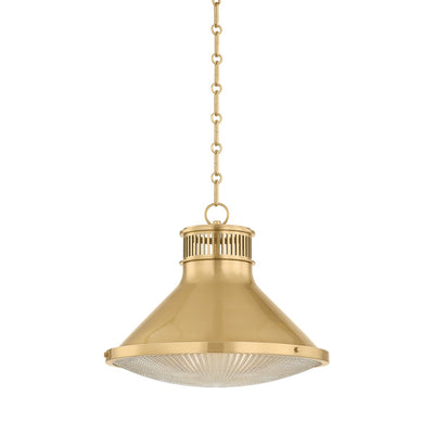 Hudson Valley - MDS2405-AGB - One Light Pendant - Highclere - Aged Brass