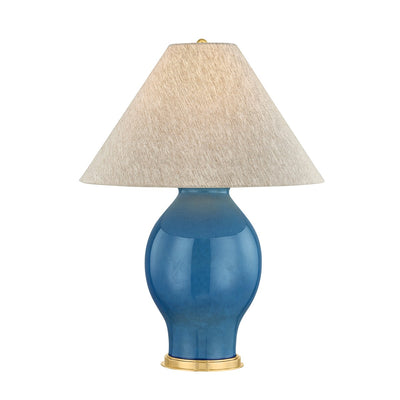 Hudson Valley - MDSL2600-AGB/CFB - One Light Table Lamp - Westhorpe - Aged Brass/Ceramic French Blue