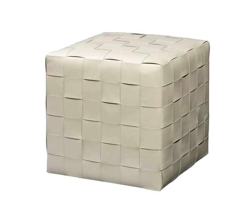 Jamie Young Co - 20WOVE-WHLE - Ottoman - Woven - Cream