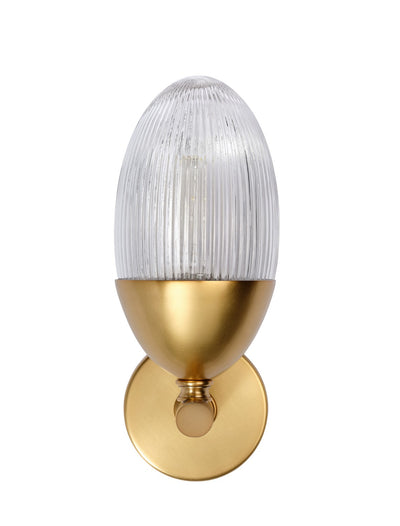 Jamie Young Co - 4WHIT-SMAB - Wall Sconce - Whitworth - Polished Brass, Clear Glass