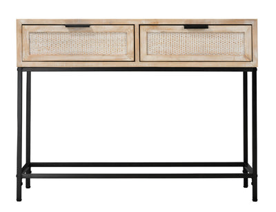 Jamie Young Co - LS20REEDCOWW - Console Table - Reed - Brown