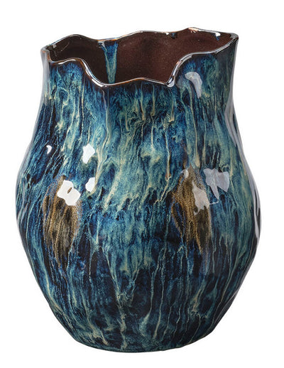 Jamie Young Co - 7WHIR-SMBL - Vase - Whirl - Blue