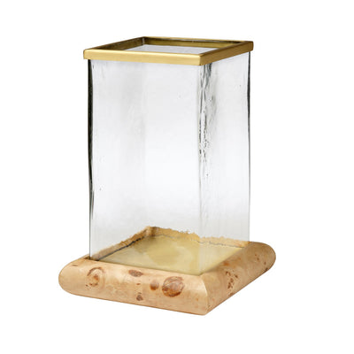 Jamie Young Co - 7RHIN-HUPB - Hurricane - Rhine - Brass, Natural, Clear