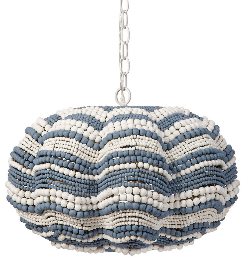 Jamie Young Co - 5CLAM-SMBL - Chandelier - Clamshell - Blue