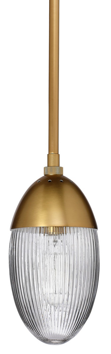 Jamie Young Co - 5WHIT-SMAB - Pendant - Whitworth - Polished Brass, Clear Glass