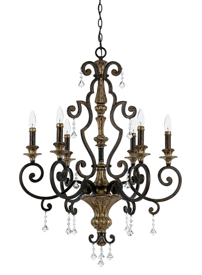 Quoizel - MQ5006HL - Six Light Chandelier - Marquette - Heirloom