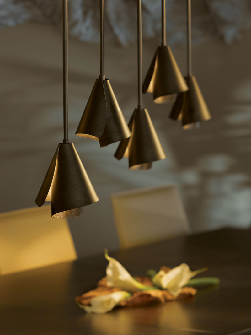 Mobius Steel Shade Mini Pendant