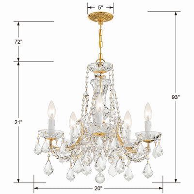Maria Theresa Glam Chandelier