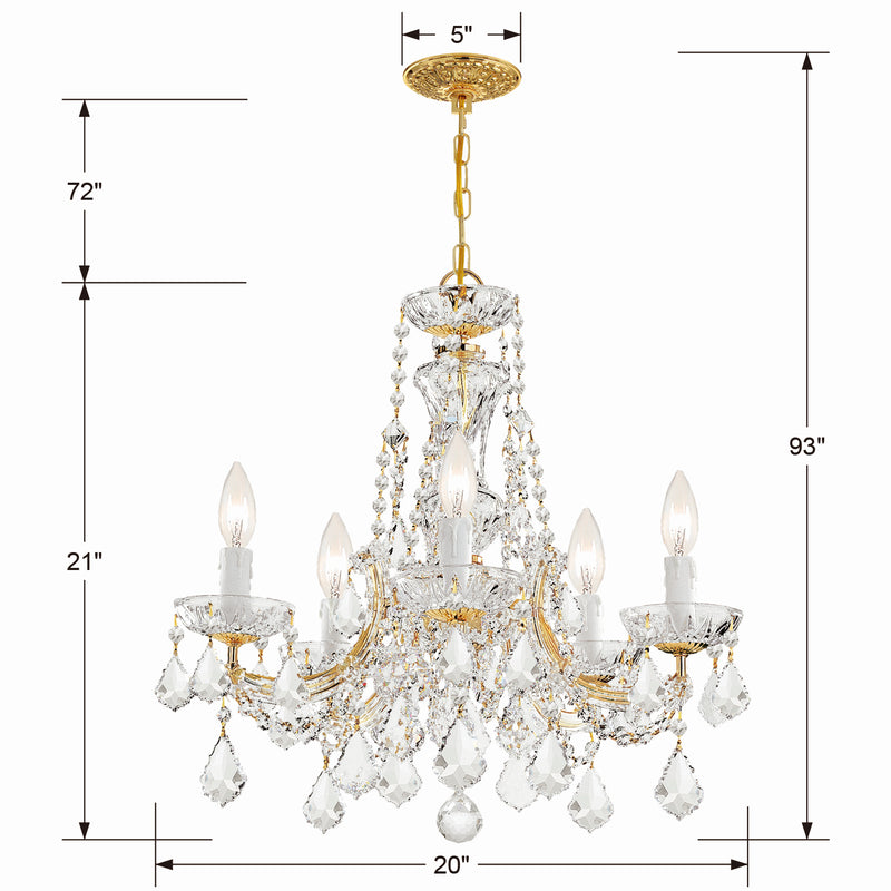 Maria Theresa Glam Chandelier