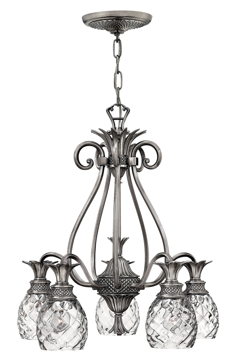 Hinkley-4885PL-Polished Antique Nickel / Clear Optic