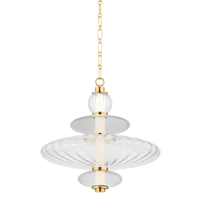Hudson Valley - 2619-AGB - LED Pendant - Williams - Aged Brass