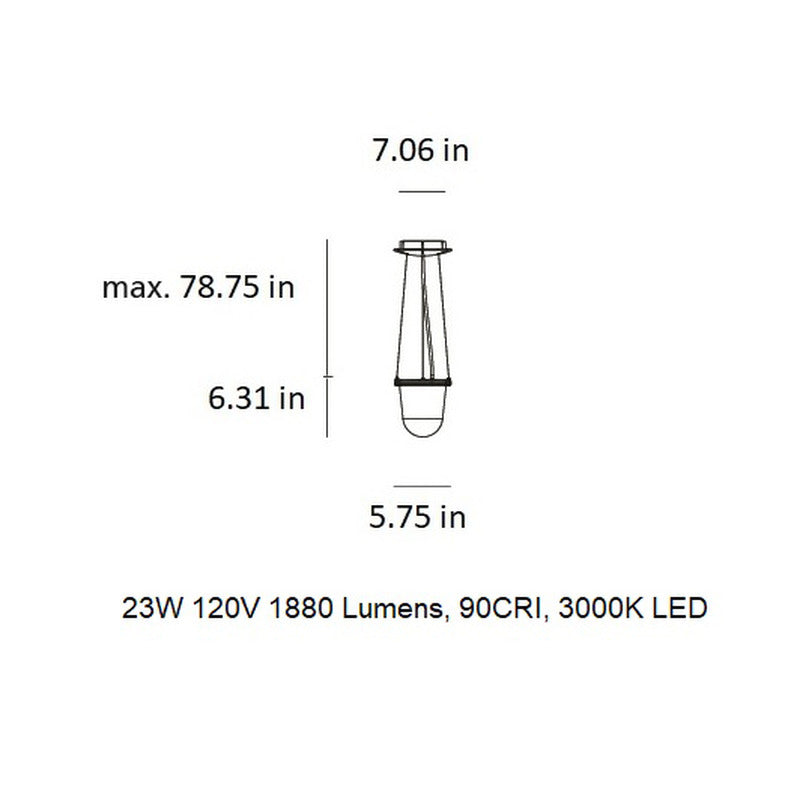 Tolomeo Outdoor LED Lantern Suspension