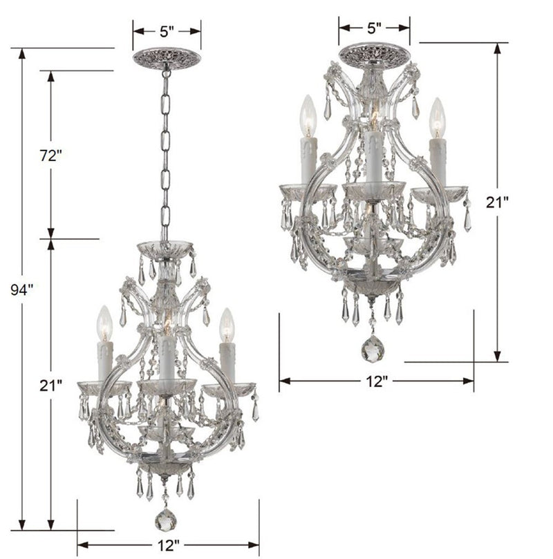 Maria Theresa Mini Chandelier