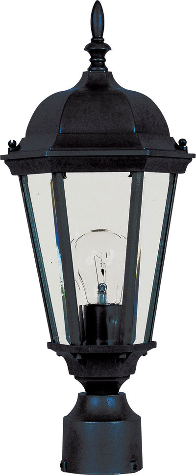 Maxim - 1001BK - One Light Outdoor Pole/Post Lantern - Westlake - Black
