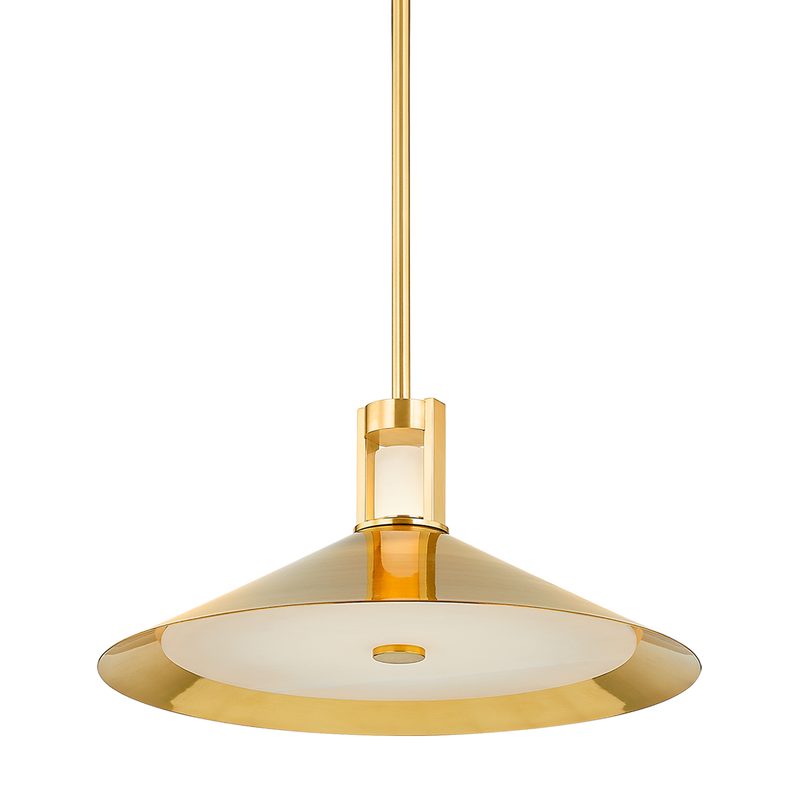Hudson Valley - 3020-AGB - LED Pendant - Clermont - Aged Brass