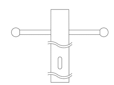 3 x 84 inch Outdoor Post with Ladder Rest