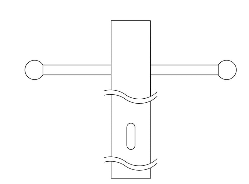 3 x 84 inch Outdoor Post with Ladder Rest