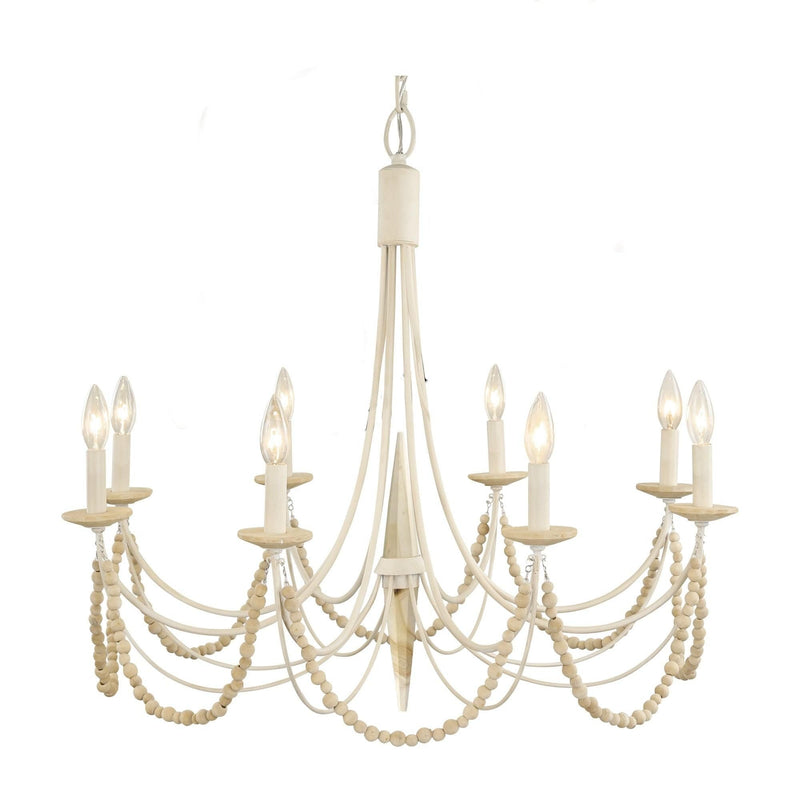 Varaluz - 350C08CW - Eight Light Chandelier - Brentwood - Country White