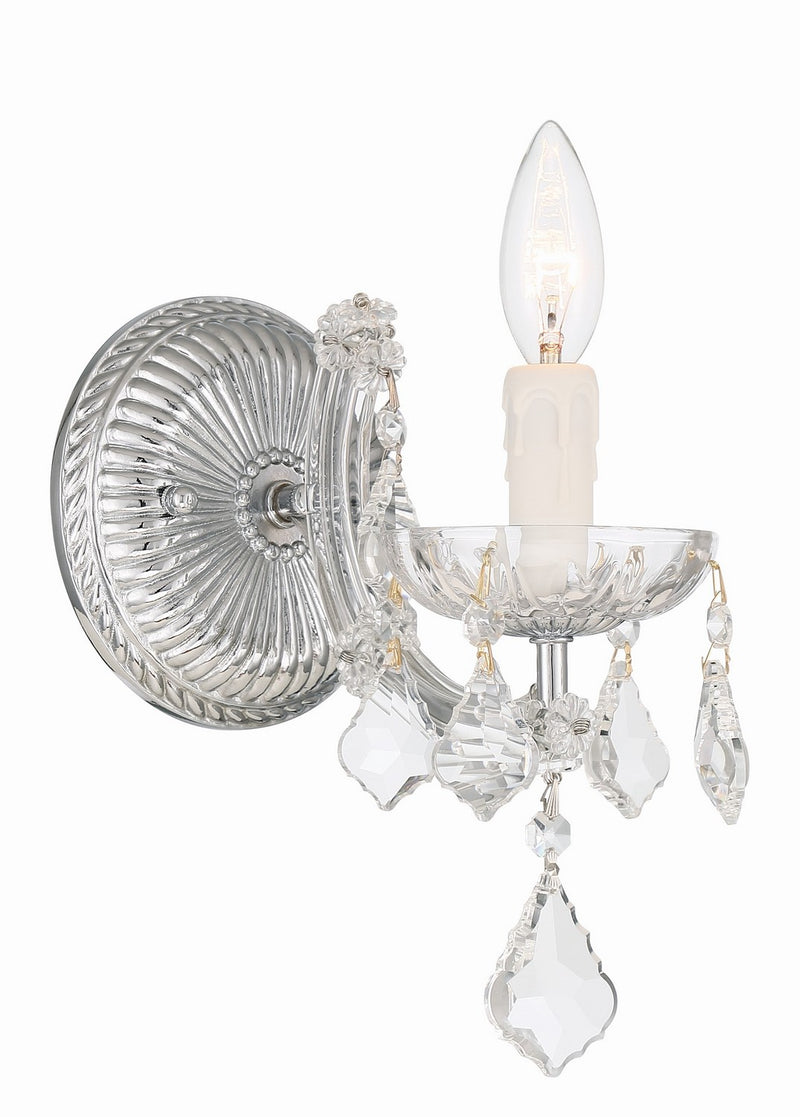 Crystorama - 4471-CH-CL-MWP - One Light Wall Mount - Maria Theresa - Polished Chrome