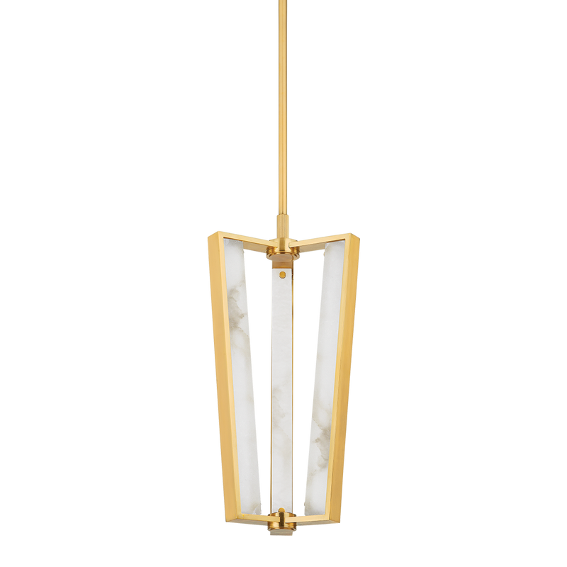 Hudson Valley - 4053-AGB - LED Pendant - Edgemere - Aged Brass