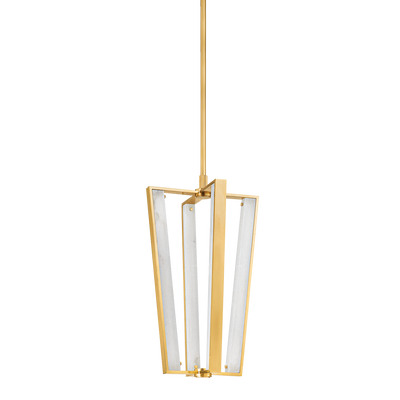 Hudson Valley - 4054-AGB - LED Pendant - Edgemere - Aged Brass