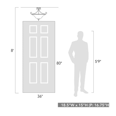 Homestead  Semi-Flush